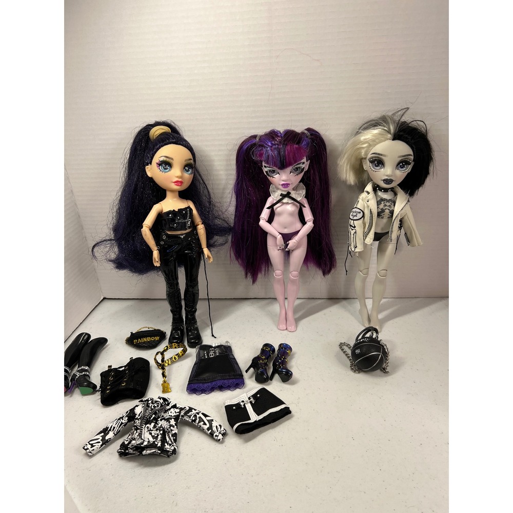 Shadow High Rainbow High Doll Lot Ainsley Demi Batista Heather Grayson TLC